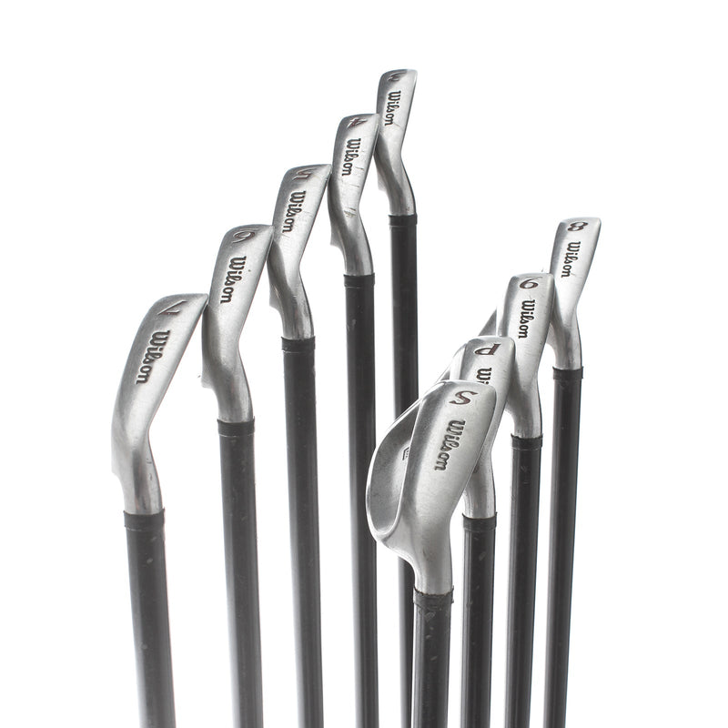 Wilson Deep Red Graphite Mens Right Hand Irons 3-SW Regular - Try-Ply