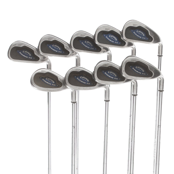 Callaway Steelhead x 16 Steel Mens Right Hand Irons 3-SW Uniflex - Callaway/Steel