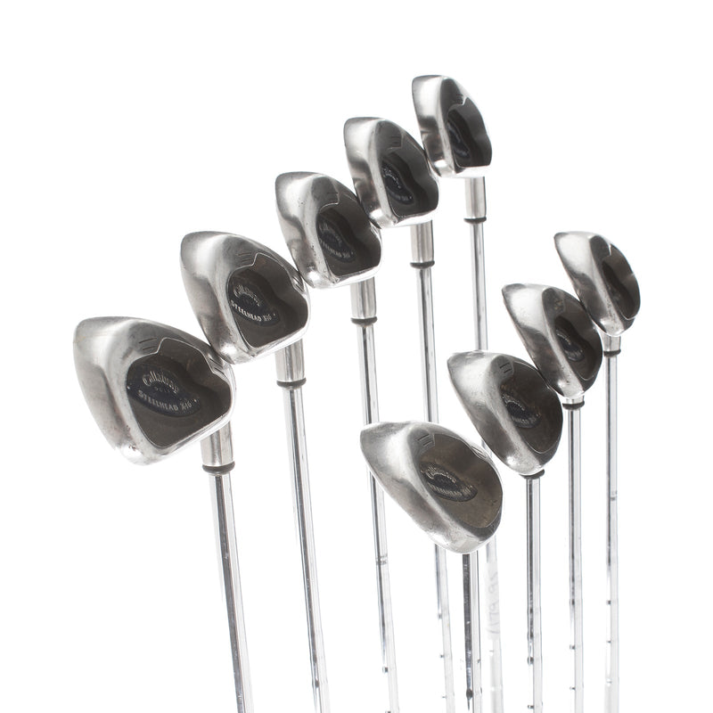 Callaway Steelhead x 16 Steel Mens Right Hand Irons 3-SW Uniflex - Callaway/Steel