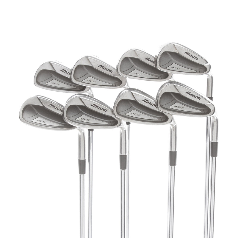 Mizuno MX-17 Steel Mens Right Hand Irons 4-PW+SW Regular - Mizuno Dyna Flex