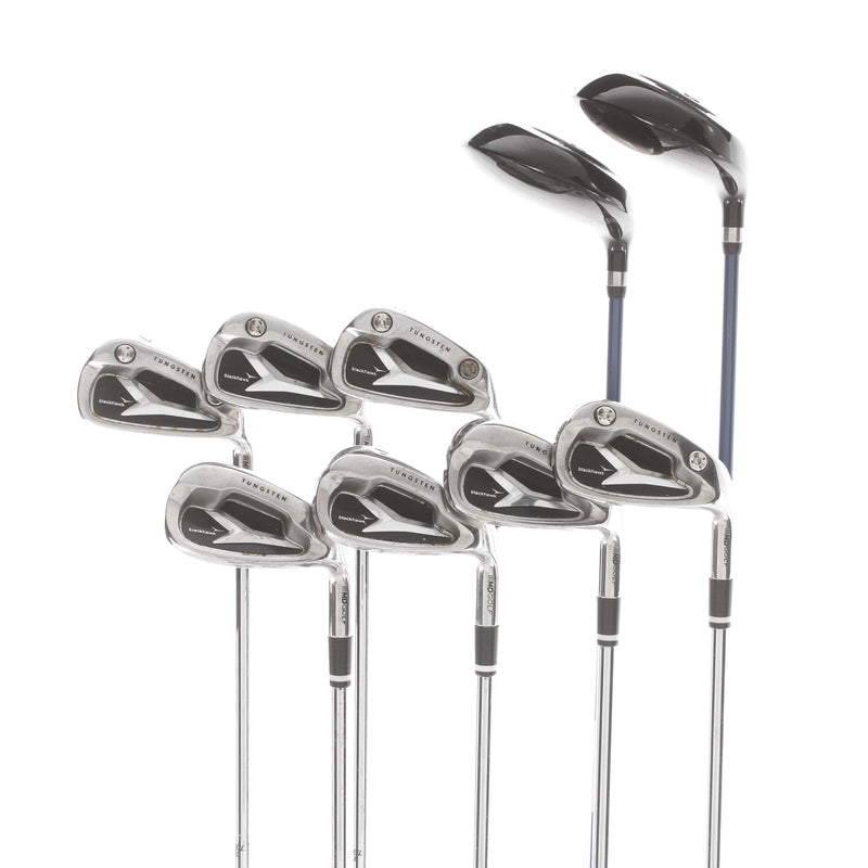 MD Golf Black Hawk Steel/Graphite Mens Right Hand 5-Sw+3&5 Wood Regular - True Temper Super Lite Steel