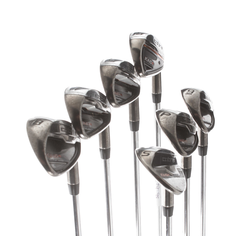Cobra King-F6 Steel Mens Right Hand Irons 5-GW Regular - Cobra Steel