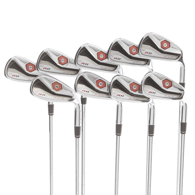 TaylorMade R-11 Steel Mens Right Hand Irons4-PW-AW-SW Stiff - KBS Tour