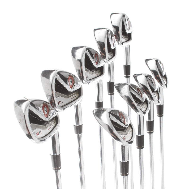 TaylorMade R-11 Steel Mens Right Hand Irons4-PW-AW-SW Stiff - KBS Tour