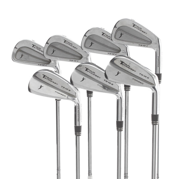 Tour Strategy TS-12C Steel Mens Right Hand Irons 4-PW Stiff - Dynamic Gold s-300