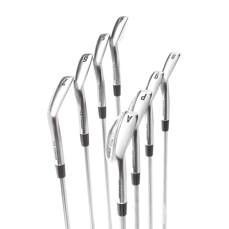 Callaway Apex TCG Forged Steel Mens Right Hand Irons 5-GW Stiff - Project 6.0 110g