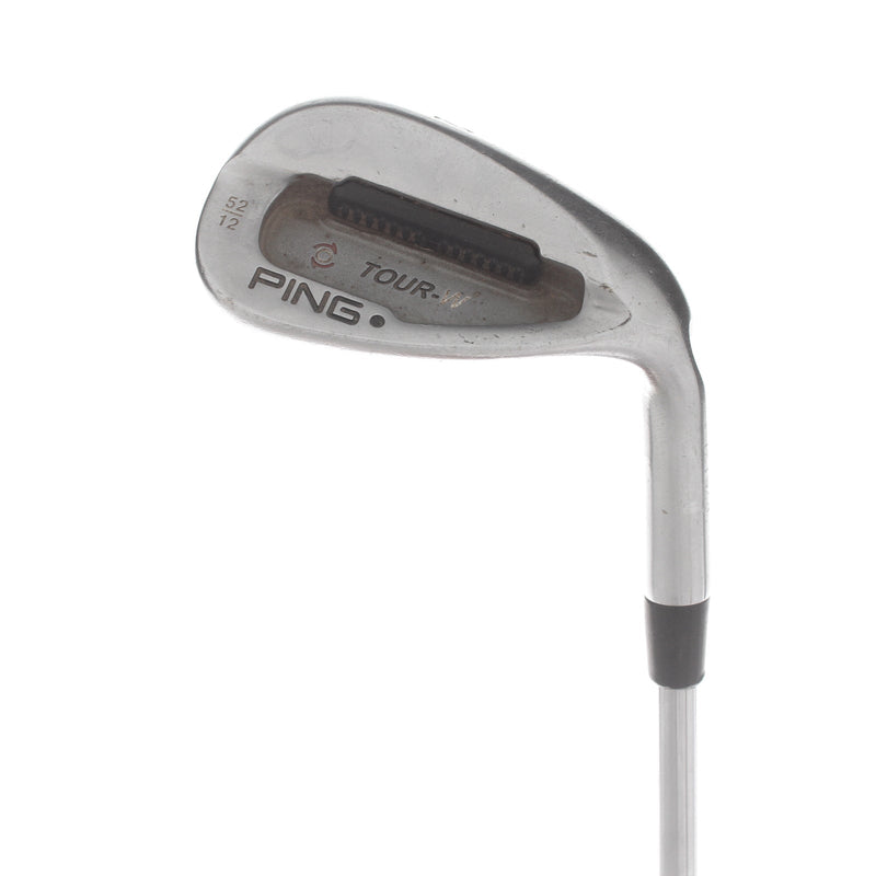 Ping Tour-W Steel Mens Right Hand Gap Wedge Black Dot 52* 12 Bounce S Grind Wedge Flex - Steel