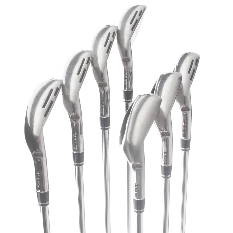 Wilson D-9 Steel Mens Right Hand Irons 6-pw-AW-GW-SW Regular - KBS Max Ultralite