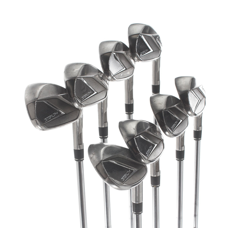 TaylorMade Stealth Irons 4-SW Steel Mens Right Hand Standard Extra Stiff - KBS Tour
