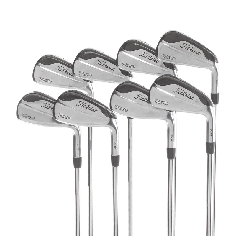 Titleist T-MB 718 Steel Mens Right Hand Irons 3-PW Regular - AMT Red