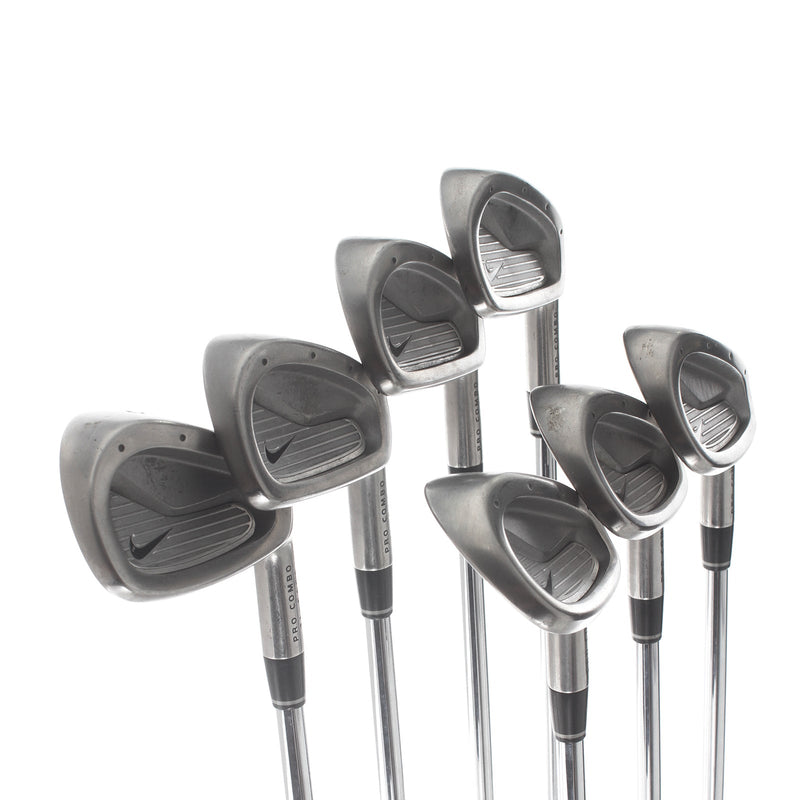 Nike Pro Combo Steel Mens Right Hand Irons 5-SW Standard Stiff - Nike/Steel