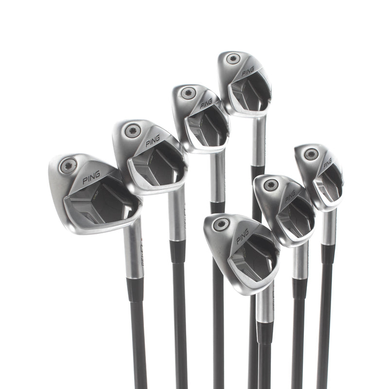 Ping G-430 Graphite Mens Right Hand Red Dot Irons 4-PW 1* Flat Regular - Alta CB Awt