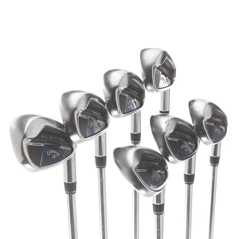 Callaway BB21 Steel Mens Right Hand Irons 5-SW Stiff - KBX Max CT80