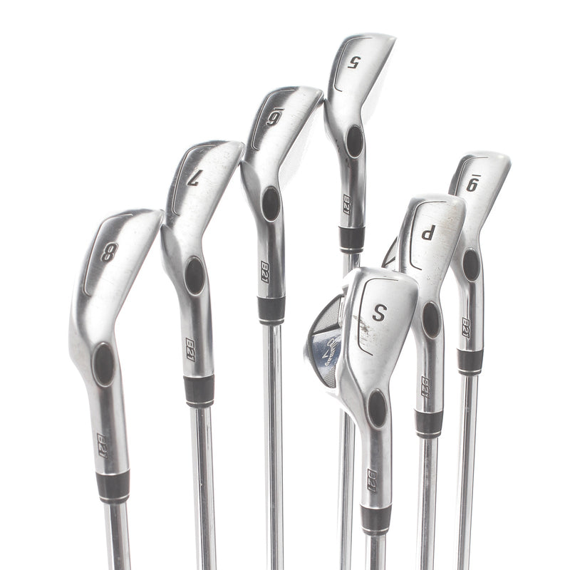 Callaway BB21 Steel Mens Right Hand Irons 5-SW Stiff - KBX Max CT80