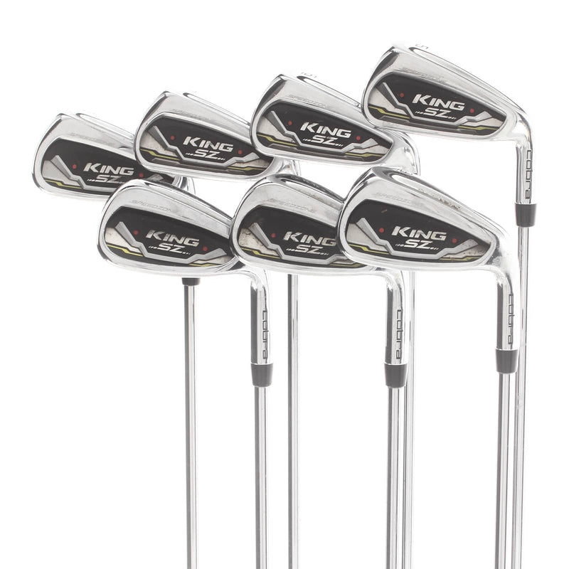 Cobra Speedzone Steel Mens Right Hand Irons 5-GW Regular - KBS Tour 90