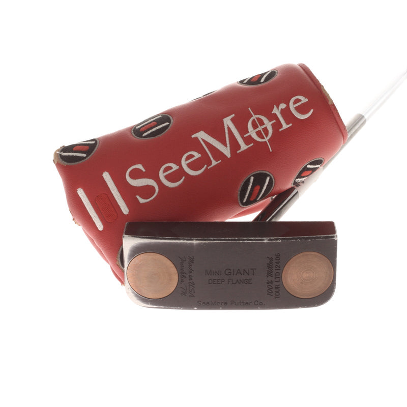 SeeMore Mini Giant Deep Flange Ladies Right Hand Putter 32" Mallet - Golf Pride Reverse Taper