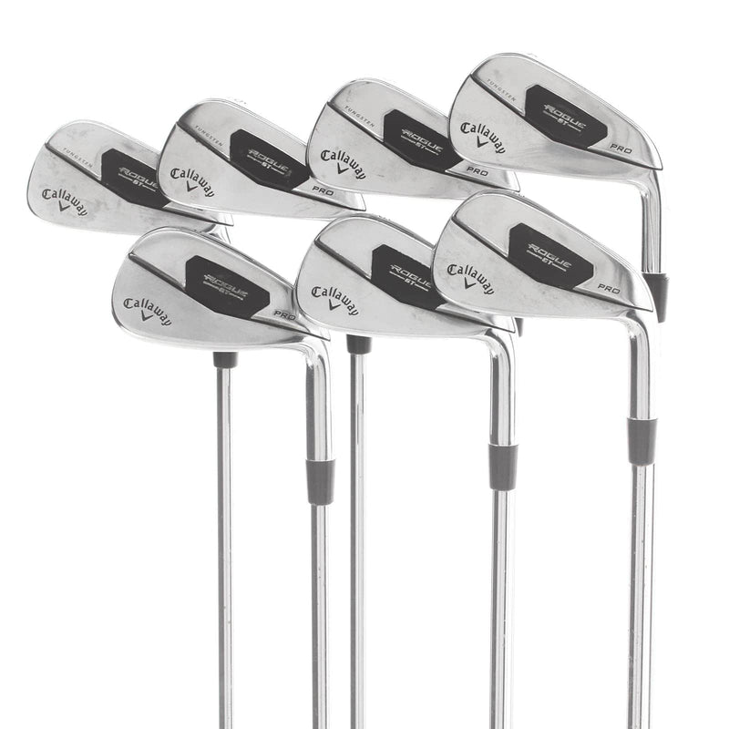 Callaway Rogue Pro Steel Mens Right Hand Irons 4-PW Stiff - True Temper MPH