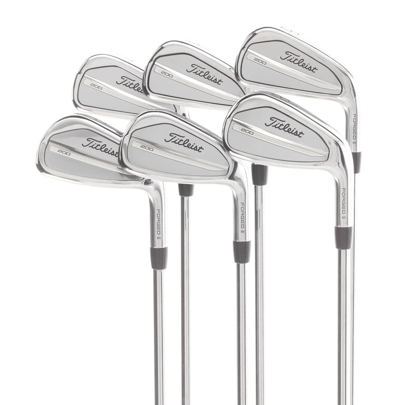 Titleist T200 Steel Mens Right Hand Irons 5-PW Stiff - AMT White