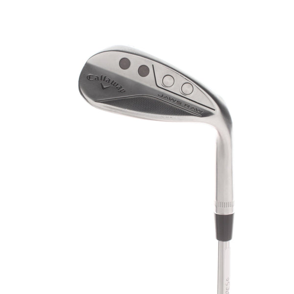 Callaway Jaws Raw Steel Mens Right Hand Lob Wedge 62* 8 Bounce Z Grind Wedge Flex - Dynamic Gold Spinner 115
