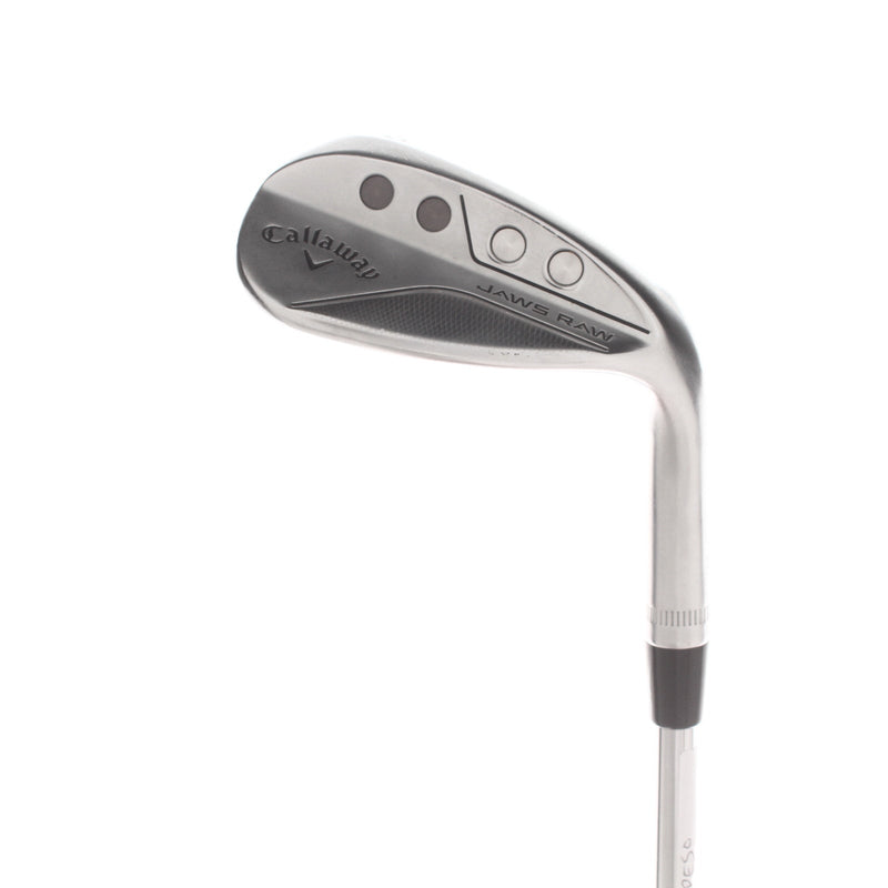 Callaway Jaws Raw Steel Mens Right Hand Lob Wedge 62* 8 Bounce Z Grind Wedge Flex - Dynamic Gold Spinner 115