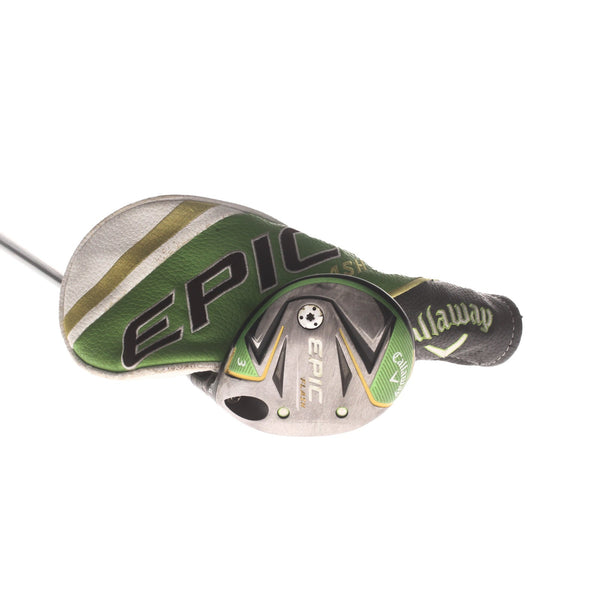 Callaway Epic Flash Graphite Mens Right Hand Fairway 3 Wood 15* Stiff - Project X Even Flow