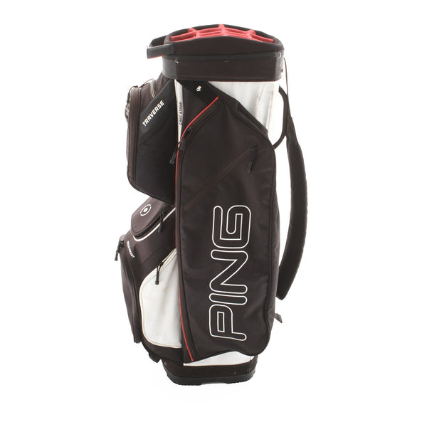 Ping Traverse Cart Bag - Black/Red/White