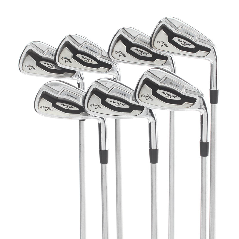 Callaway Apex Pro 16 Pro Steel/Graphite Mens Right Hand Irons 4-PW Extra Stiff - KBS Tour C-Taper