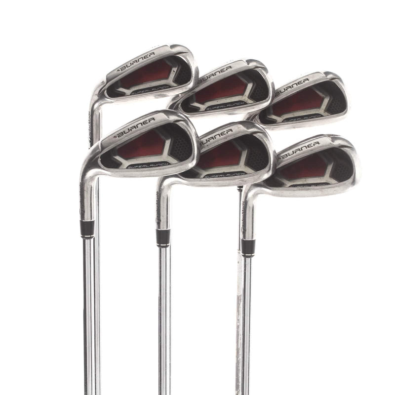 TaylorMade Burner SuperLaunch Steel Mens Left Hand Irons 5-PW Regular - Taylor Made 85g
