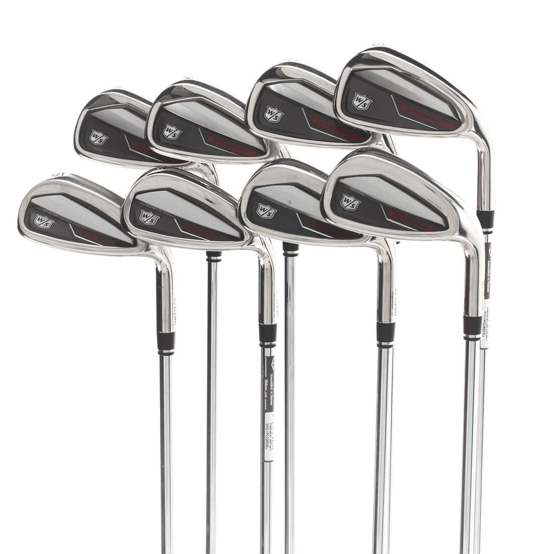 Wilson Dynapwr Steel Mens Right Hand Irons 5-GW+SW Regular - KBS Max Ultralite