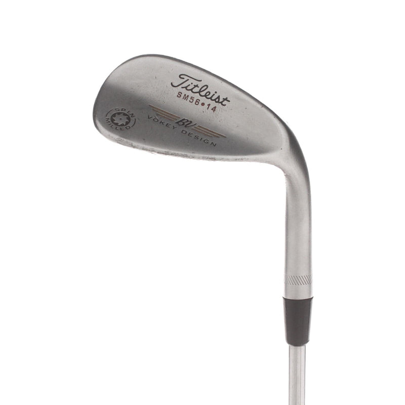 Titleist Spin Milled Steel Mens Right Hand Sand Wedge 56* 14 Bounce S Grind Wedge Flex - Steel
