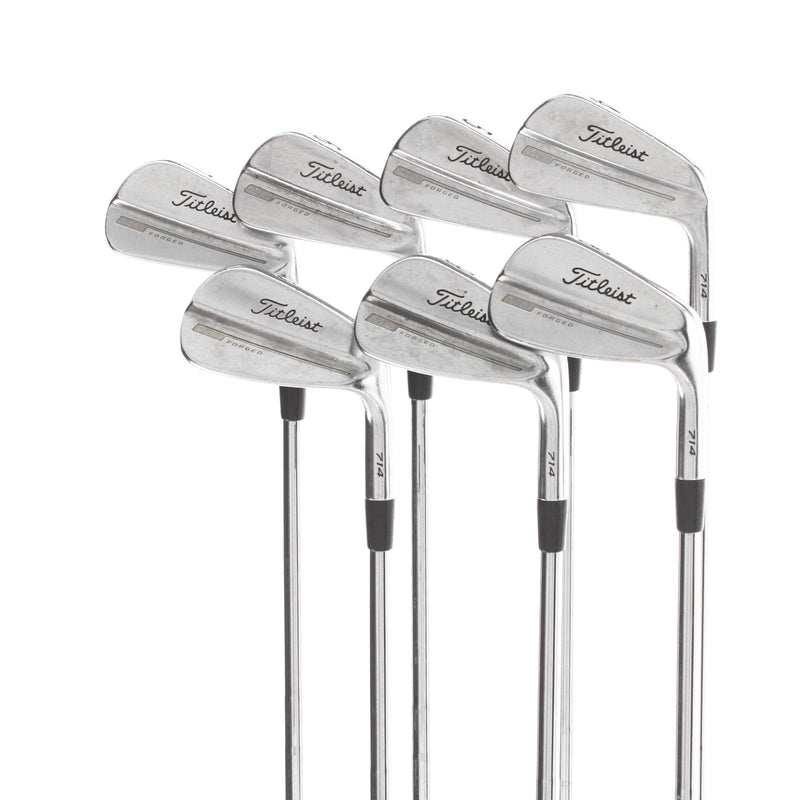 Titleist 714 CB Forged Steel Mens Right Hand Irons 4-PW Stiff - KBS Tour