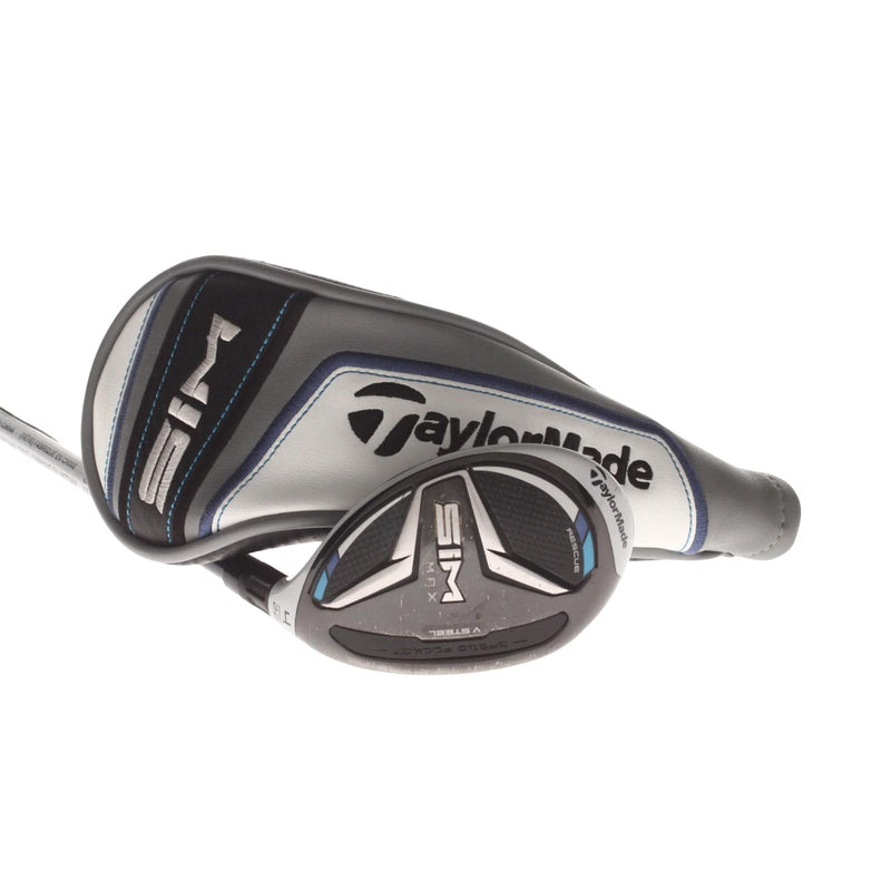 TaylorMade Sim Max Graphite Mens Right Hand 4 Hybrid 22* Stiff - Ventus Blue