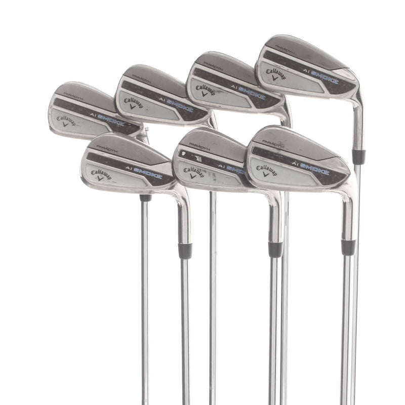 Callaway Paradym Ai Smoke Steel Mens Right Hand Irons 5-GW Stiff - Elevate 95g