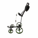 Big Max Flat Fold 3-Wheel Push/Pull Trolley - Black/Green