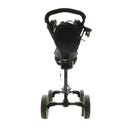 Big Max Flat Fold 3-Wheel Push/Pull Trolley - Black/Green