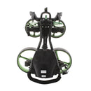 Big Max Flat Fold 3-Wheel Push/Pull Trolley - Black/Green