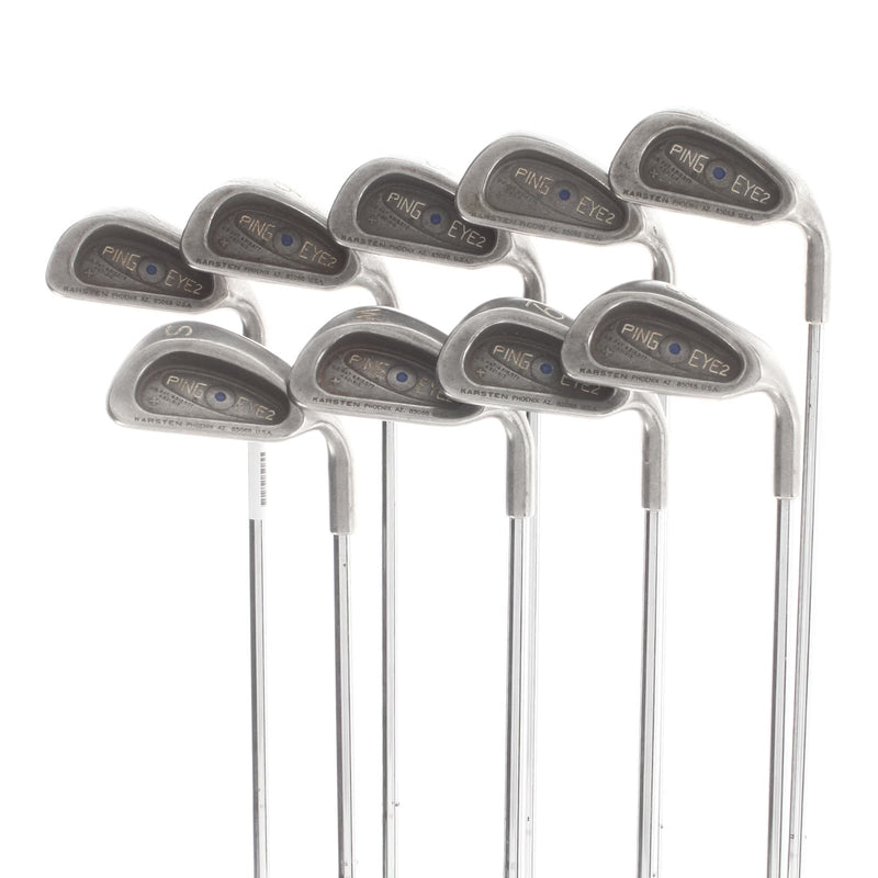 Ping Eye2 Steel Mens Right Hand Irons 3-SW Blue Dot 0.75* Upright Regular - Ping