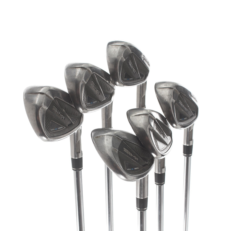 TaylorMade Sim 2 Max Steel Mens Right Hand Irons 7-SW Stiff - KBS Max MT 85g