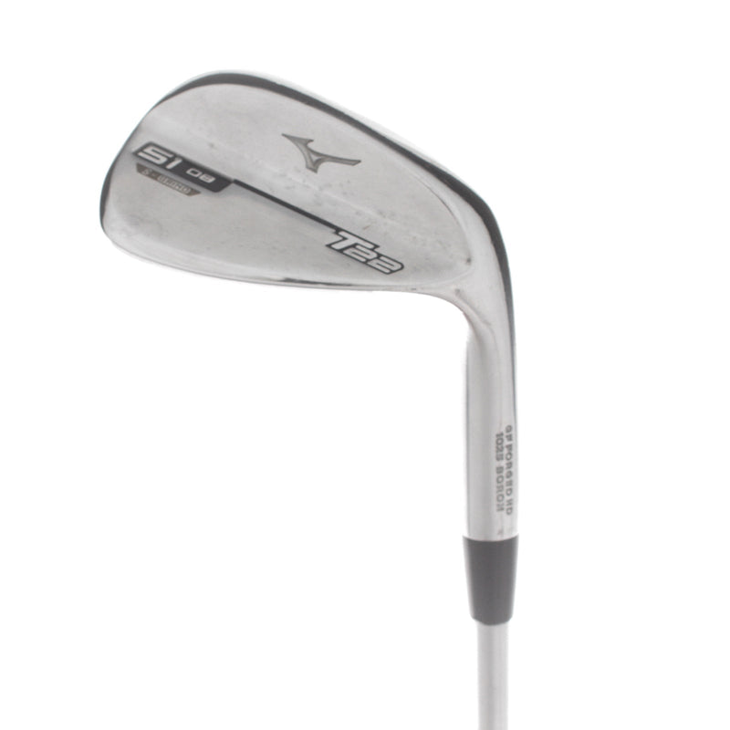 Mizuno T-22 Steel Mens Right Hand Gap Wedge 51* 8 Bounce S Grind Stiff - Project X 60g