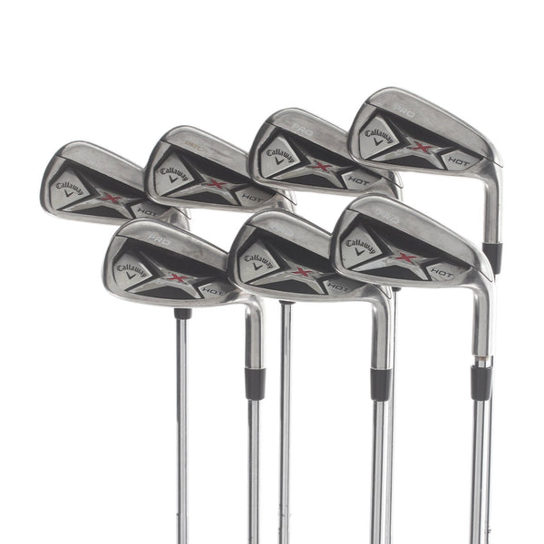 Callaway Pro Hot Steel Mens Right Hand Irons 4-PW Extra Stiff - Dynamic Gold