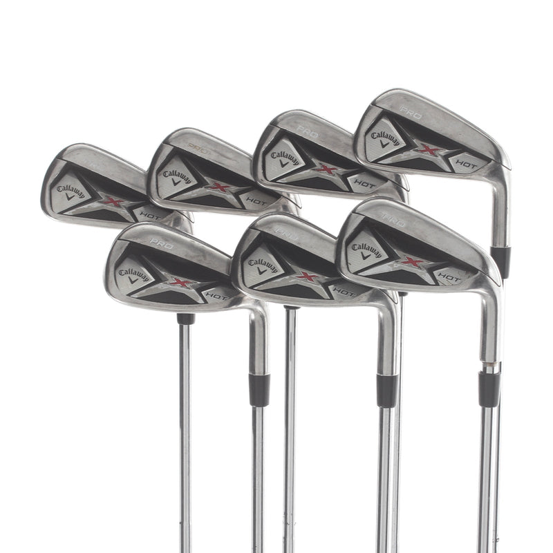 Callaway Pro Hot Steel Mens Right Hand Irons 4-PW Extra Stiff - Dynamic Gold