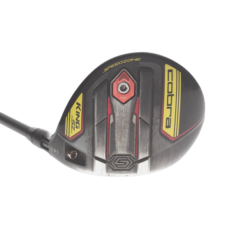 Cobra King SZ Graphite Mens Right Hand Fairway 3 Wood 14.5* Stiff - HZRDUS Smoke Yellow
