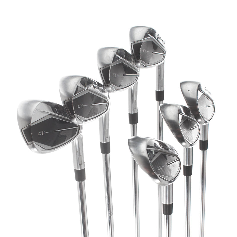 TaylorMade Qi Steel Mens Right Hand Irons 5-SW Regular - KBS Max MT 85g