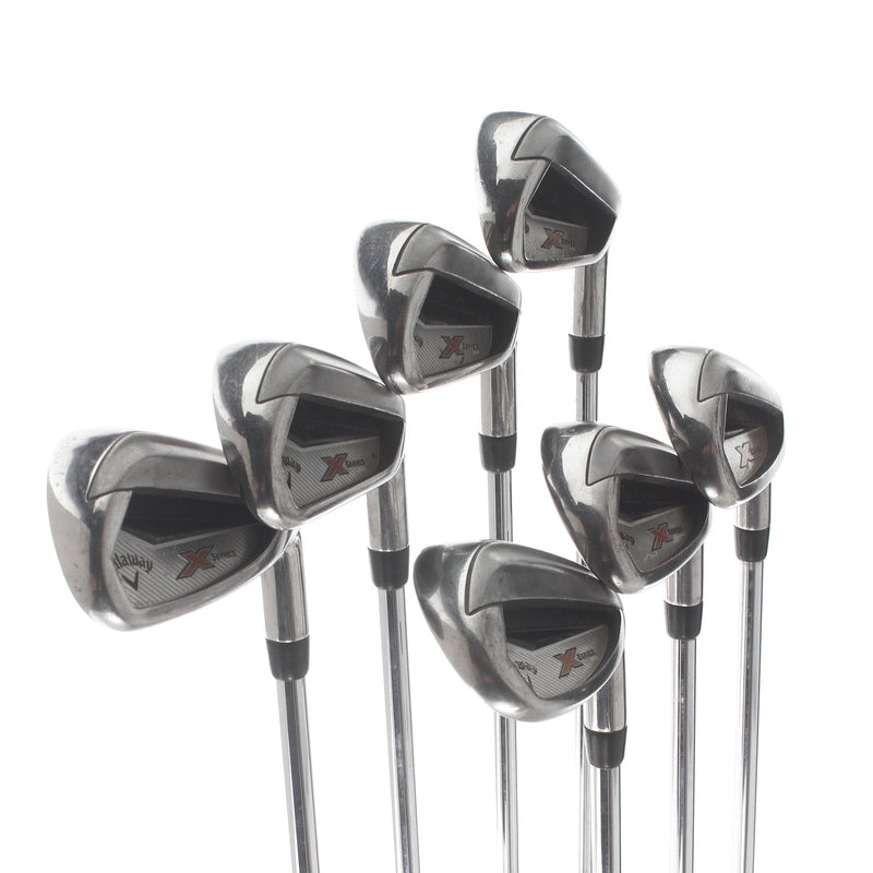 Callaway X-Series Steel Mens Right Hand Irons 5-SW Uniflex - Callaway Steel