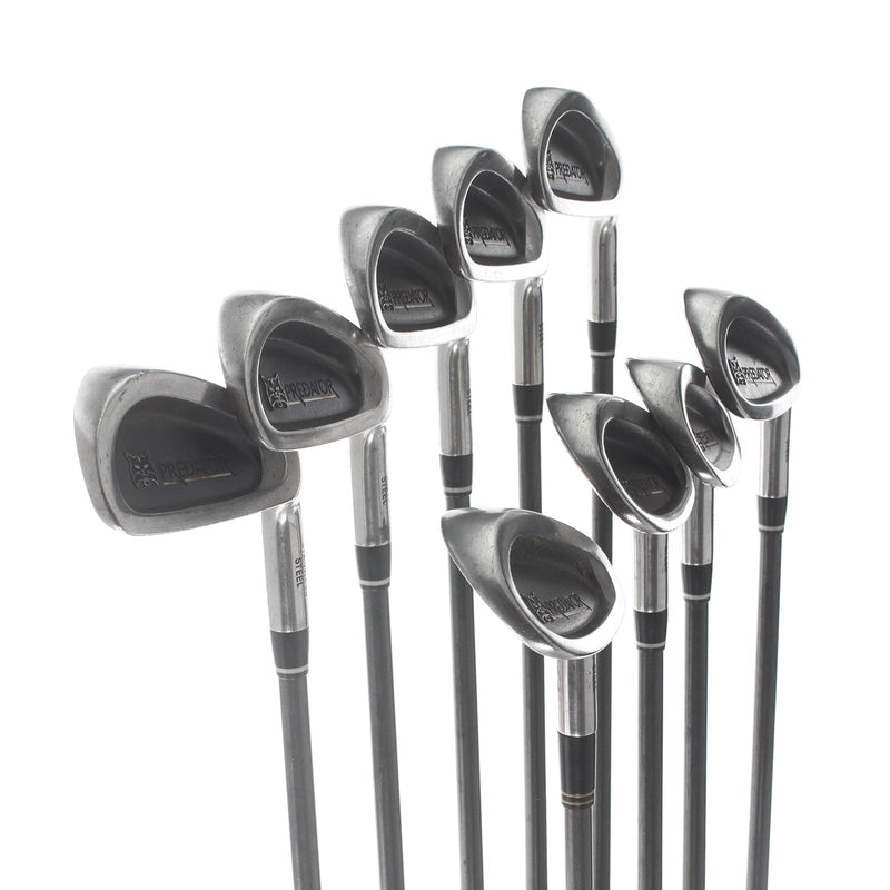 Lynx Predator Steel Mens Right Hand Irons 3-SW Regular - Aldila