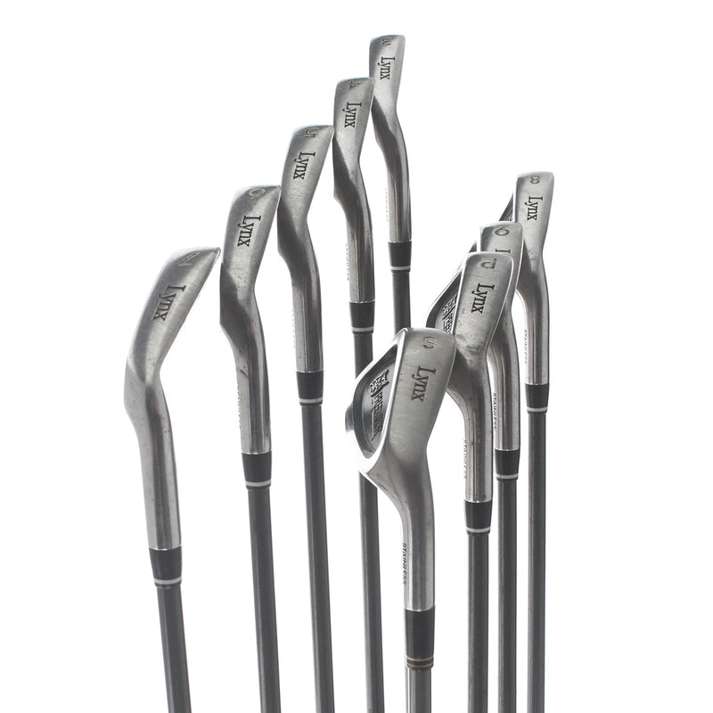 Lynx Predator Steel Mens Right Hand Irons 3-SW Regular - Aldila