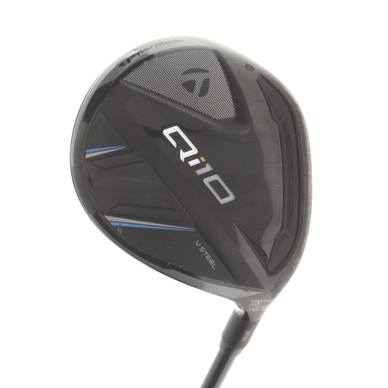 TaylorMade Qi10 Graphite Mens Right Hand Fairway 3HL Wood 16.5* Senior - Fujikura Ventus TR Blue 6