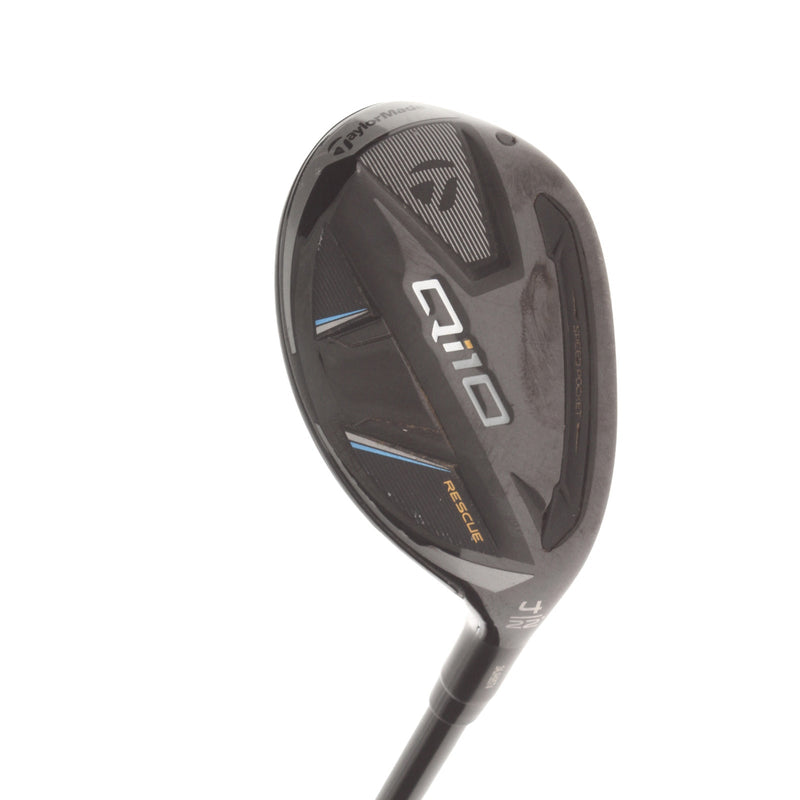 TaylorMade Qi10 Rescue Graphite Mens Right Hand 4 Hybrid 22* Regular - Fujikura Ventus TR Blue HB 6