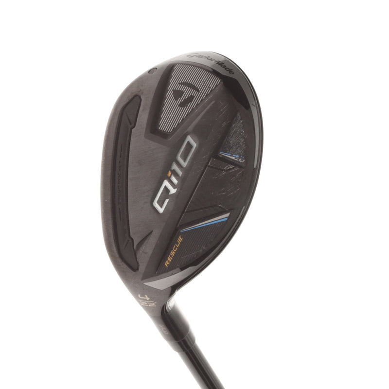 TaylorMade Qi10 Rescue Graphite Mens Left Hand 4 Hybrid 22* Regular - Fujikura Ventus TR Blue HB 6