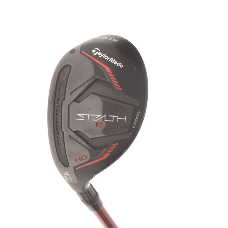 TaylorMade Stealth 2 HD Rescue Graphite Mens Left Hand 4 Hybrid 23* Regular - Fujikura Speeder NX Red 50